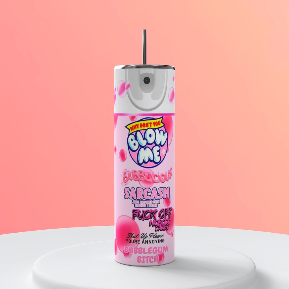 Blow me blow pop bubble tumbler 20 oz